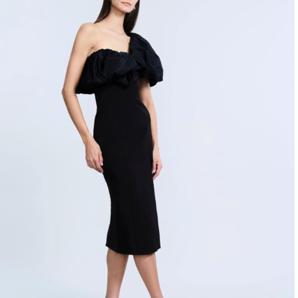 Solid Dress with Puff BCBGMAXAZRIA New with Tags